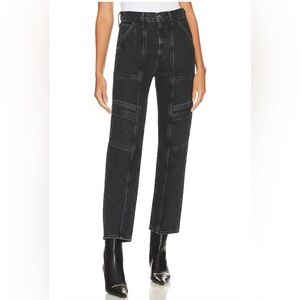 AGOLDE- Cooper Cargo Jeans in Panther Black Size 29